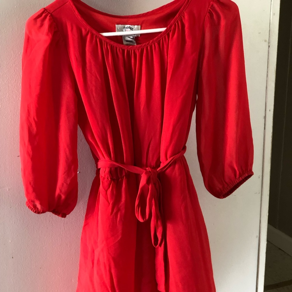 Women’s mini orange dress